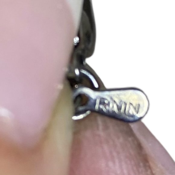 (3-097) Double Strand Necklace Taupe/Beige Pearl-Like Beads Black Faceted Beads - Picture 9 of 12